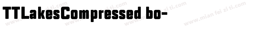 TTLakesCompressed bo字体转换
